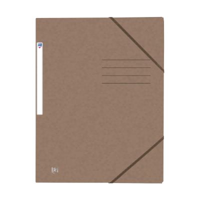 Eckspannermappe TOPFILE+ - A4, Rückenschild, Karton, braun