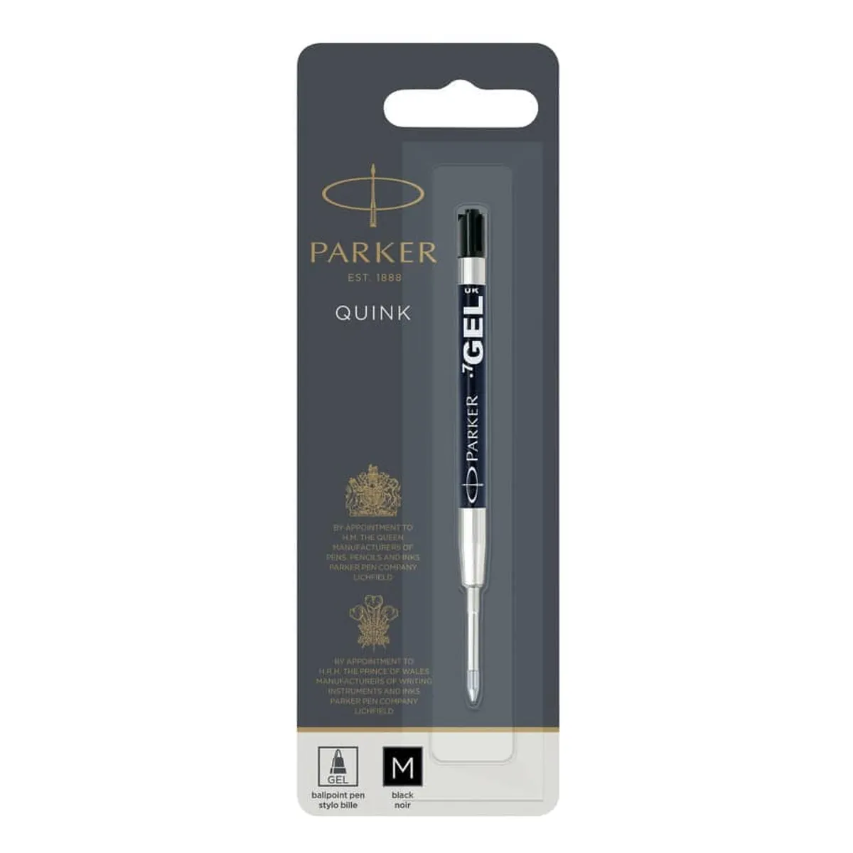 Parker Quink Gelmine - M, schwarz, 1 Stück im Blister