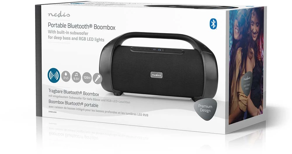 Nedis Bluetooth® Party Boombox Nedis Bluetooth® Party Boombox