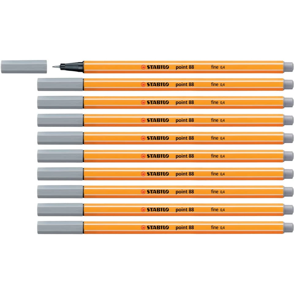 Fineliner - point 88 - mittelgrau Fineliner - point 88 - mittelgrau