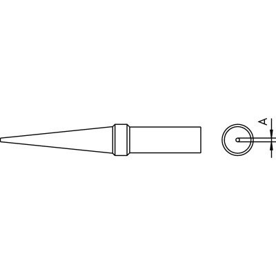 Weller Lötspitze Langform, konisch 0.4 mm