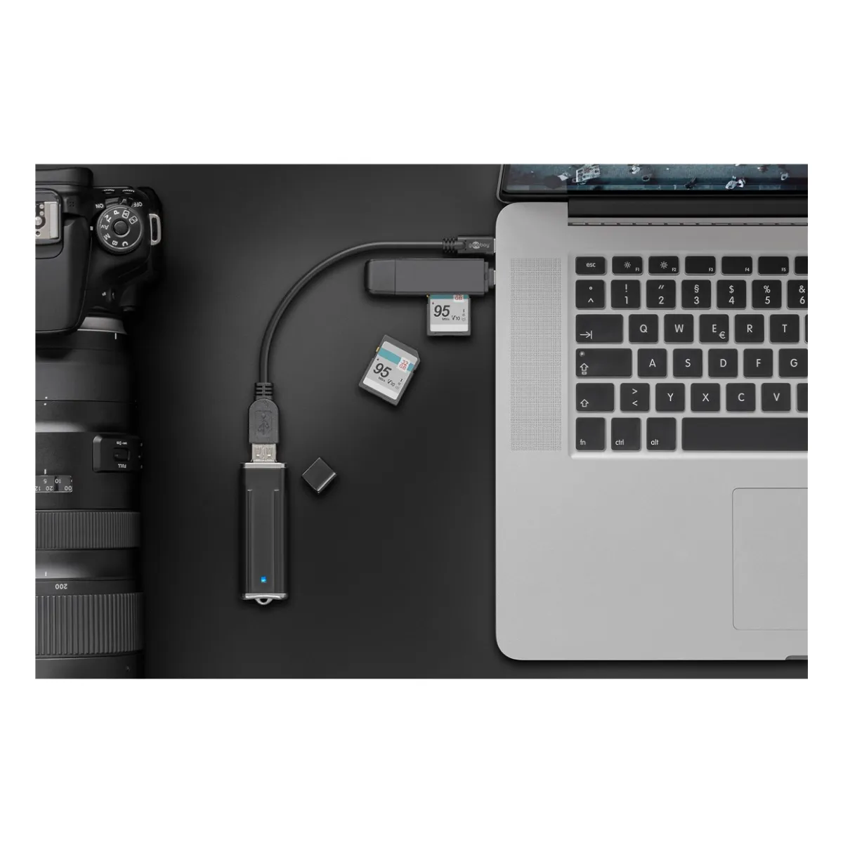 Goobay USB 3.1 Adapterkabel, Typ C/A, 0,2m