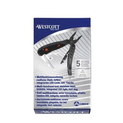 WESTCOTT Multifunktionsgerät 6in1 - klappbar, 10,6 cm, schwarz