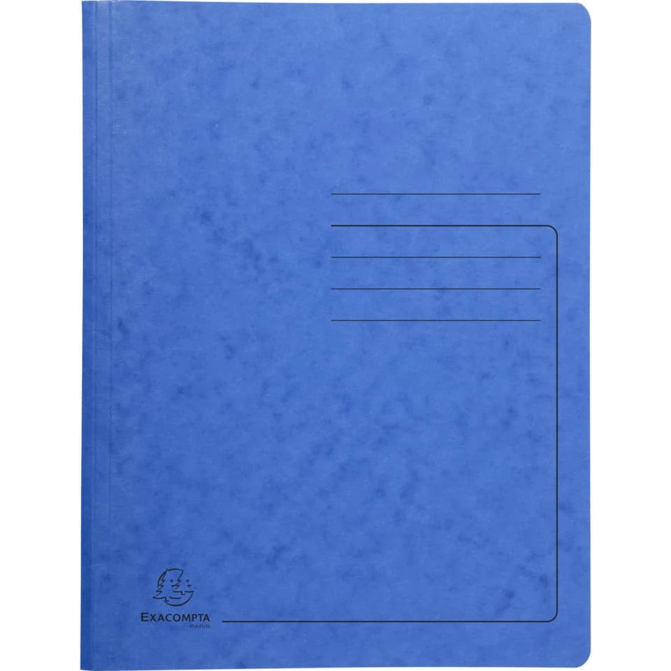 EXACOMPTA Spiralhefter - A4, 300 Blatt, Colorspan-Karton, 355 g/qm, blau