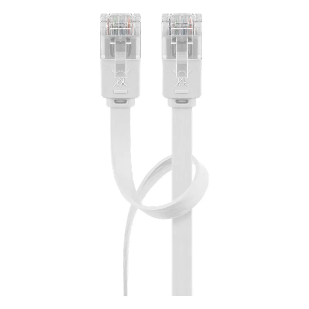 Goobay Flach-Patchkabel CAT5e U/UTP weiß 15m