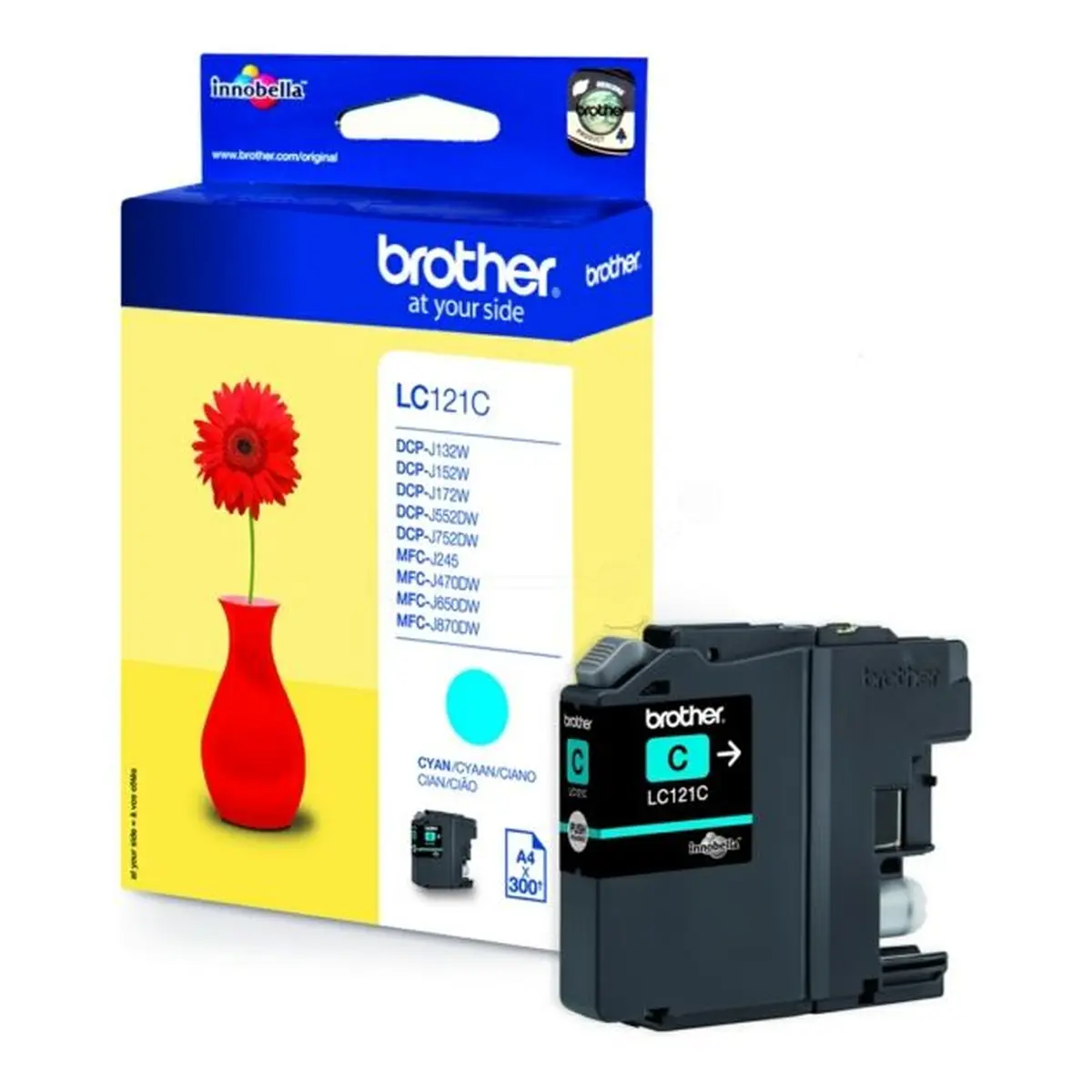 Druckerpatrone Brother LC-121C cyan 3,9 ml | 300 Seiten