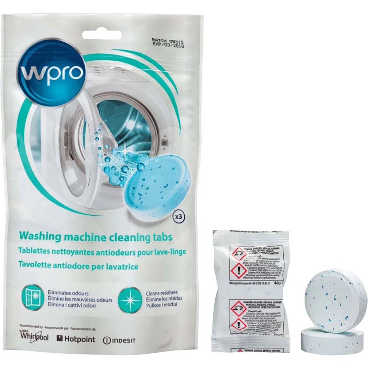 Whirlpool Reinigungstabletten Waschmaschine 1 Stück
