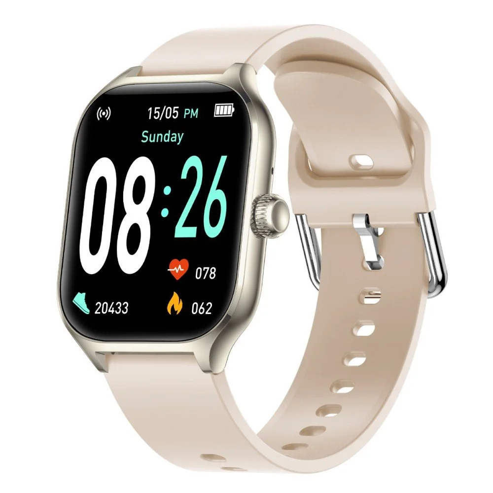 Fontastic Timor Smartwatch, 2,01“ Display BT Call, champagne