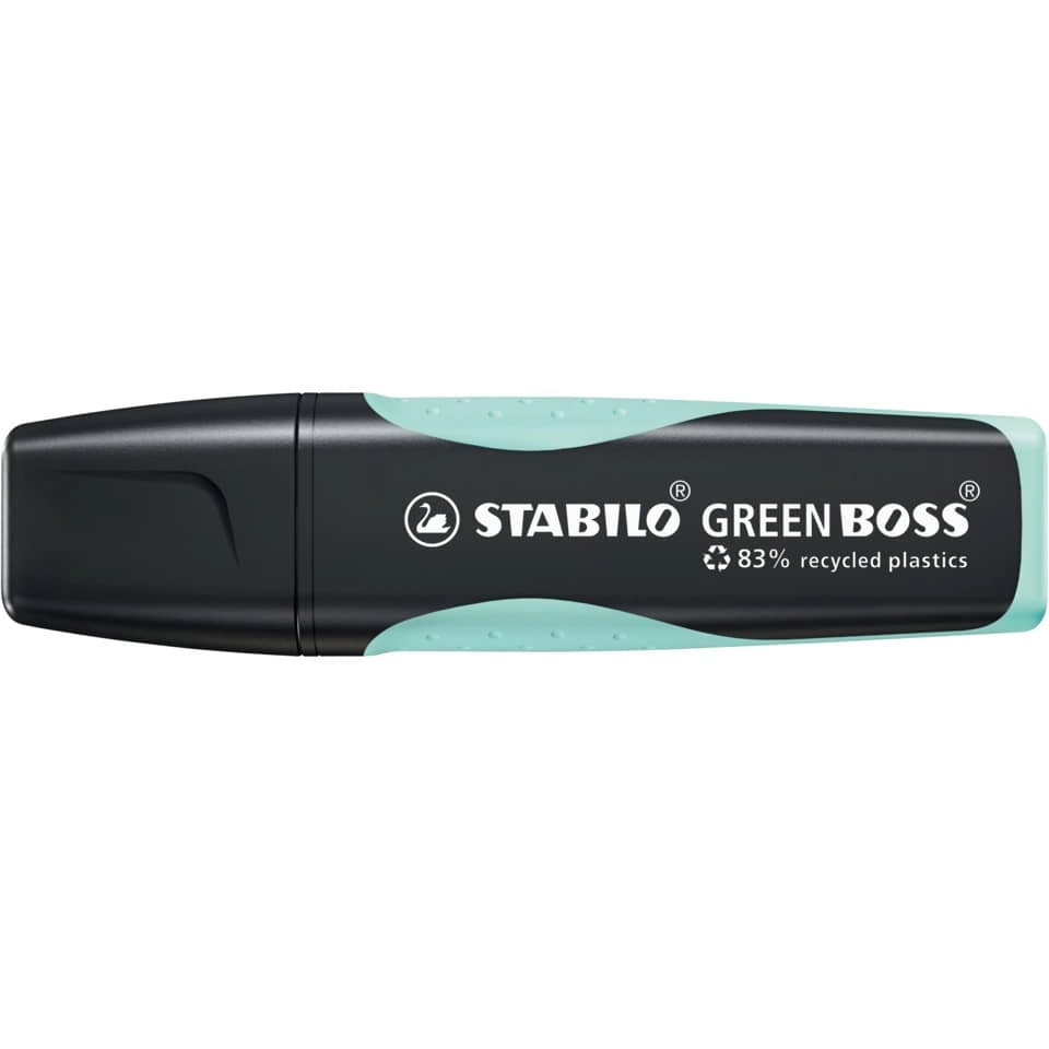 STABILO® Umweltfreundlicher Textmarker - GREEN BOSS Pastel - Einzelstift - zartes Türkis