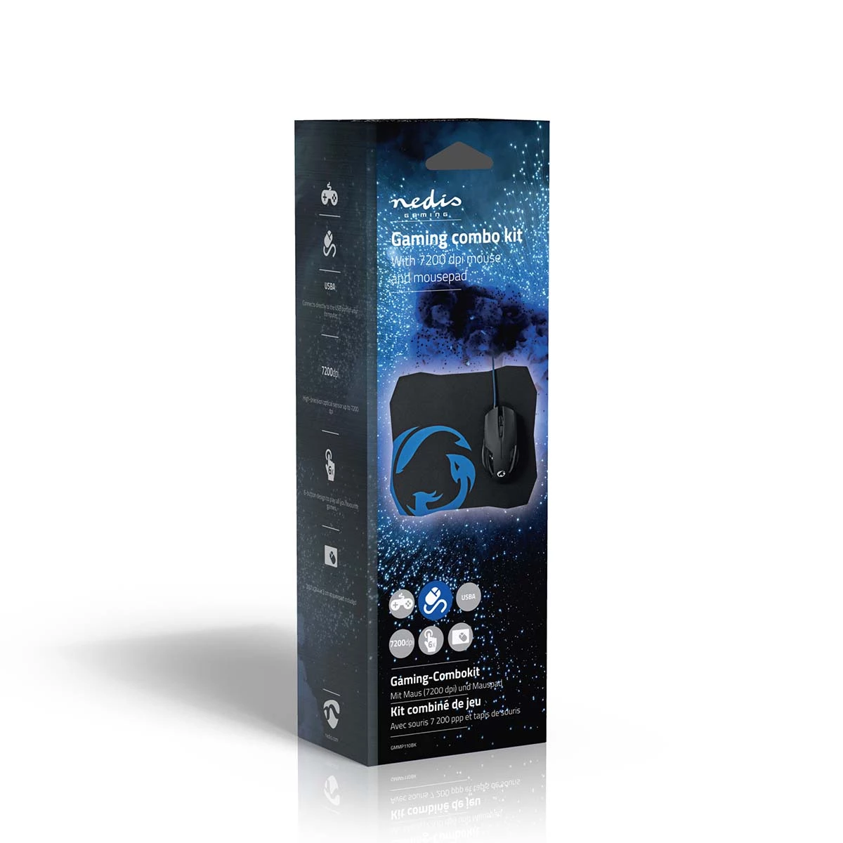 Nedis Gaming Mouse & Mouse Pad Set Nedis Gaming Mouse & Mouse Pad Set