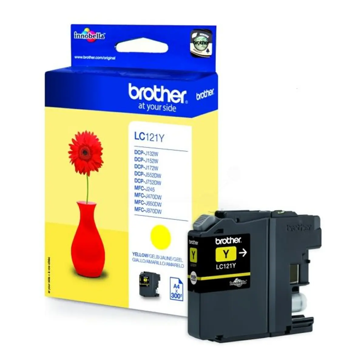 Druckerpatrone Brother LC-121Y gelb 3,9 ml | 300 Seiten