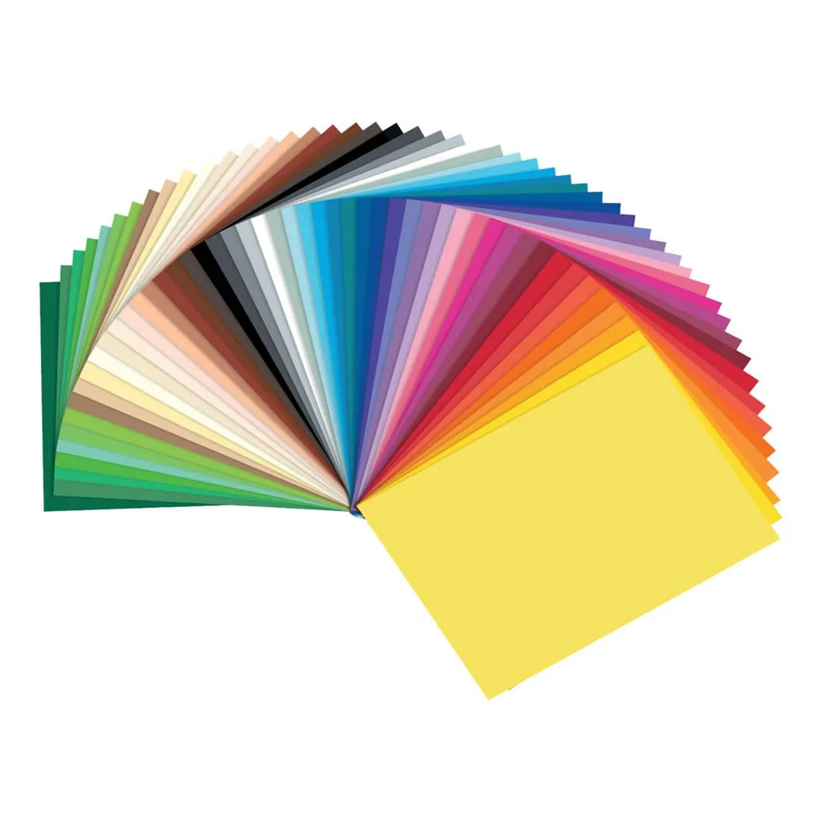 Folia Tonpapier - 25 x 35 cm, 50 Bogen, sortiert