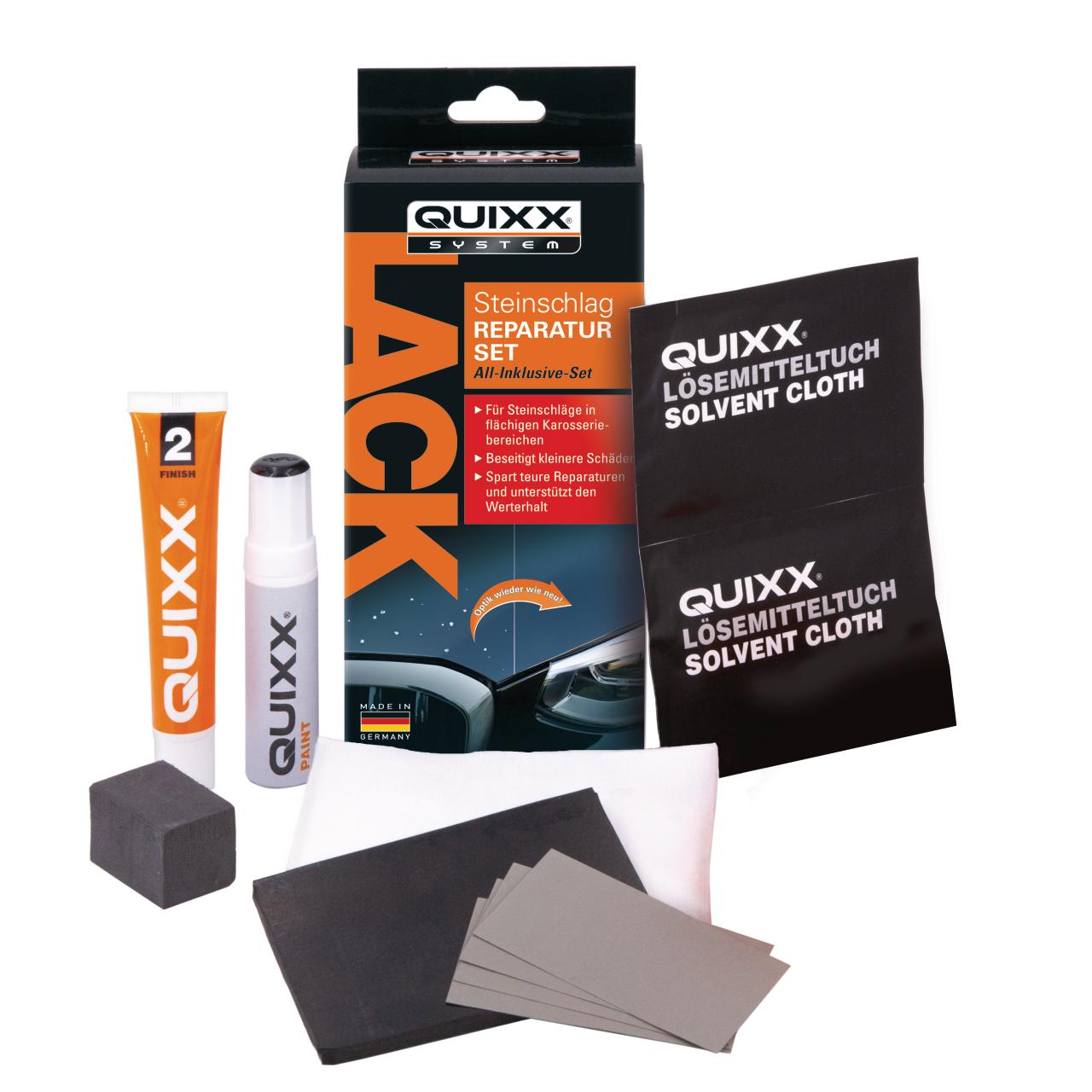 Quixx Lack Steinschlag Reparatur Set schwarz