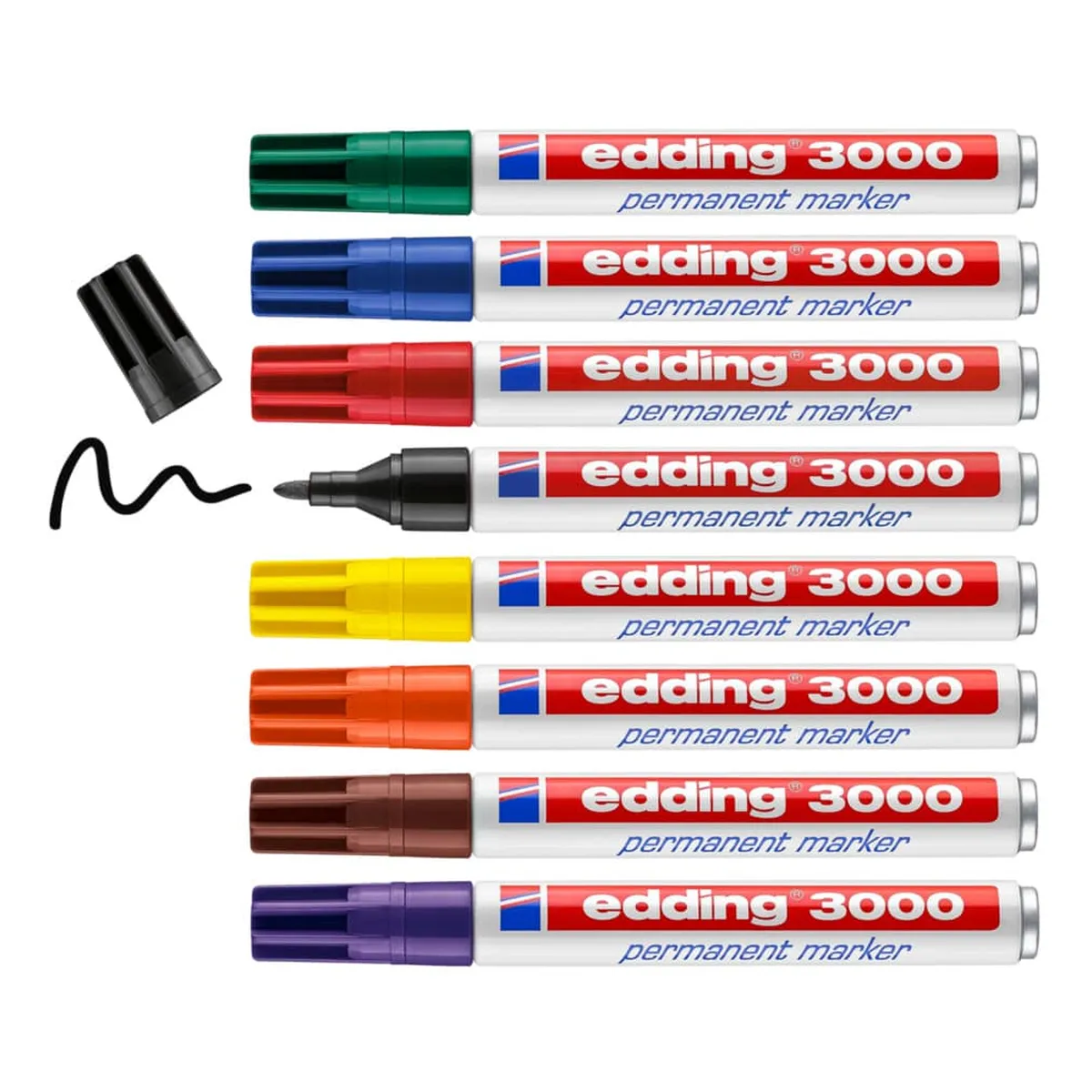 Edding 3000 Permanentmarker - nachfüllbar, 1,5 - 3 mm, rotviolett Edding 3000 Permanentmarker - nachfüllbar, 1,5 - 3 mm, rotviolett