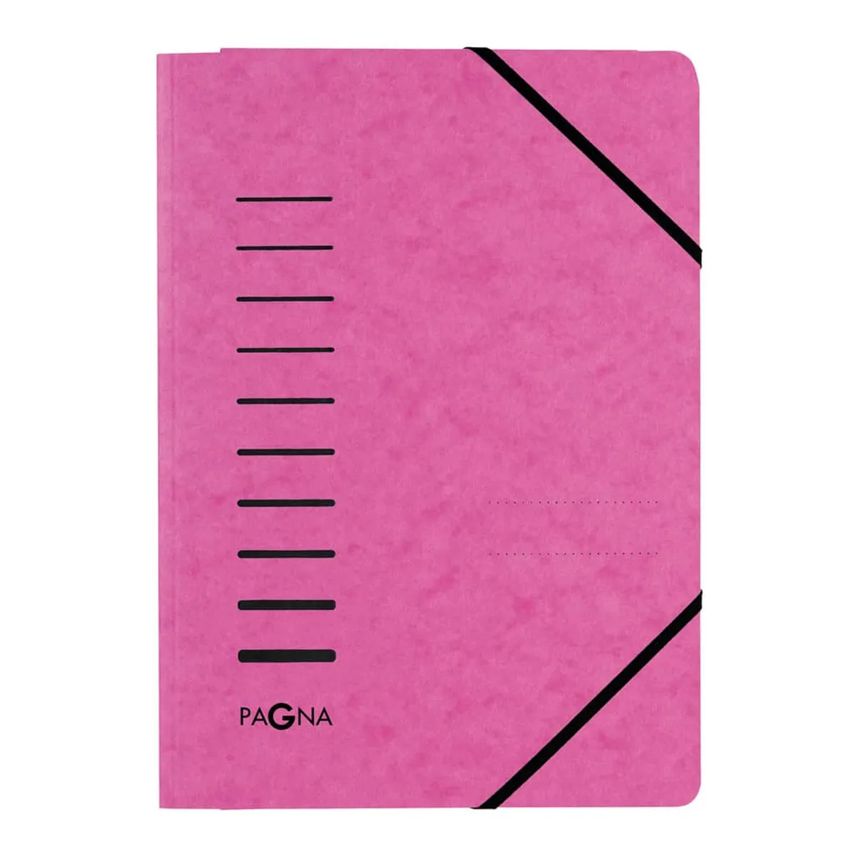 PAGNA Gummizugmappe - A4, 150 Blatt, Presssan, dunkelrosa