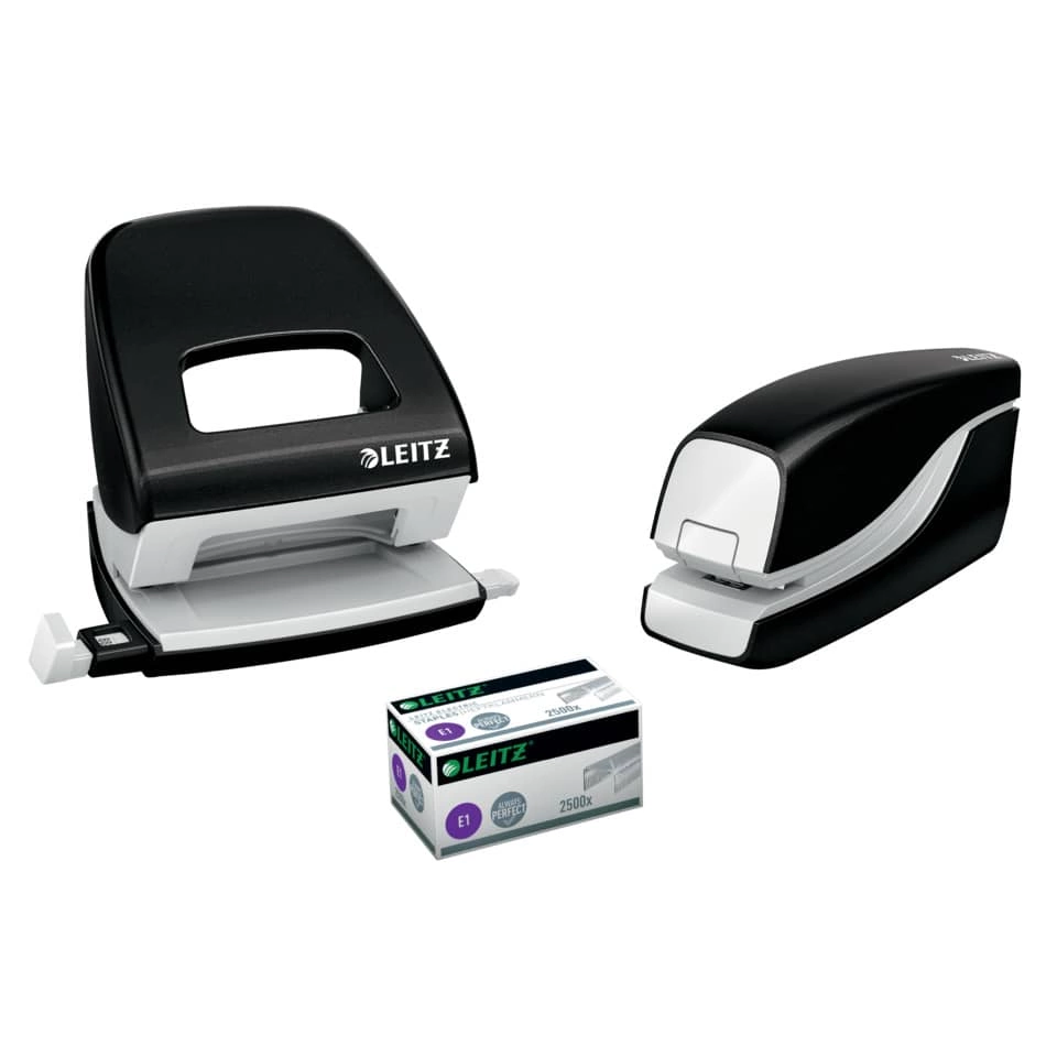 Leitz Elektrisches Heftgerät WOW - 10 Blatt, schwarz metallic