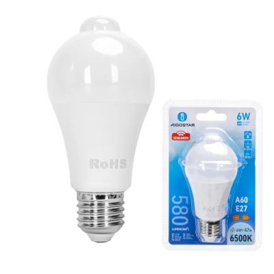 Aigostar LED 'Classic' mit Bewegungsmelder, E27, 6W