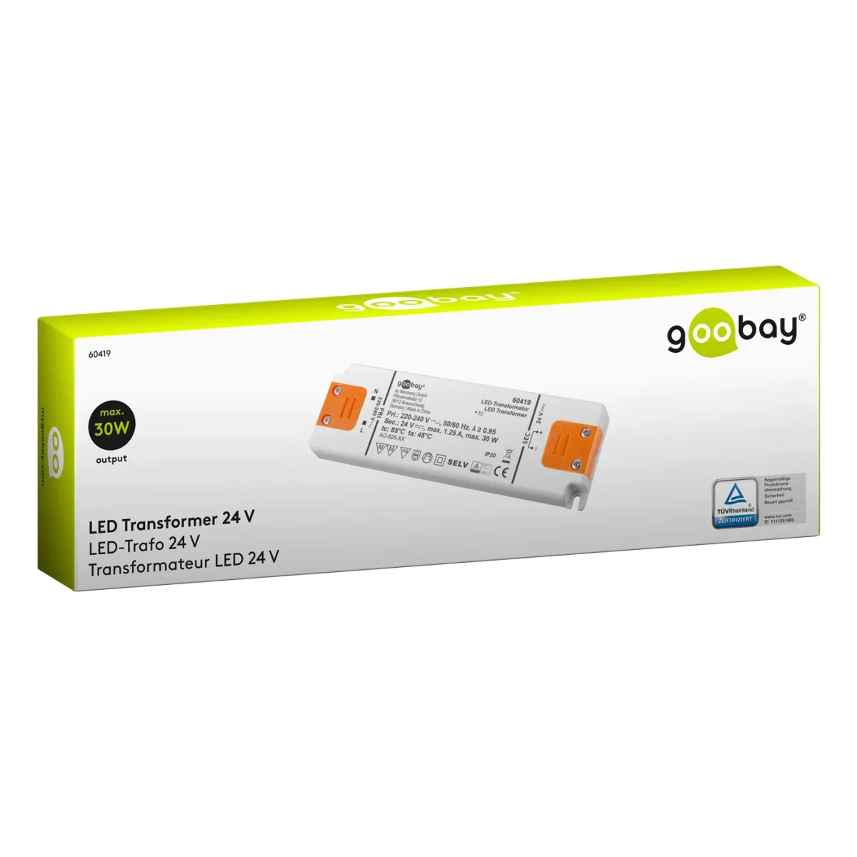Goobay LED-Trafo 24 V/30 W
