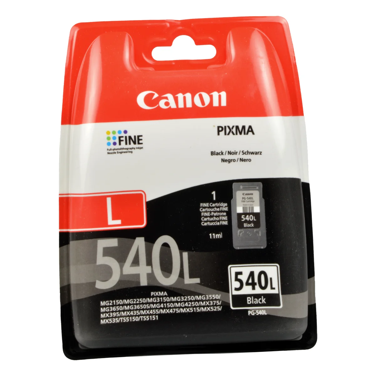 Canon PG-540L Druckerpatrone schwarz 11 ml | 300 Seiten (5224B010)