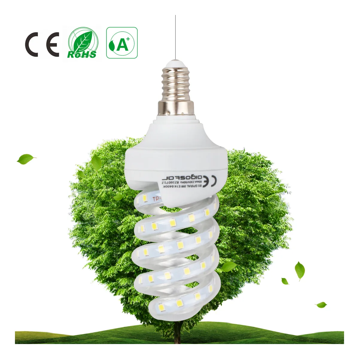 Aigostar LED 'Spirale', 9W, E14 Aigostar LED 'Spirale', 9W, E14