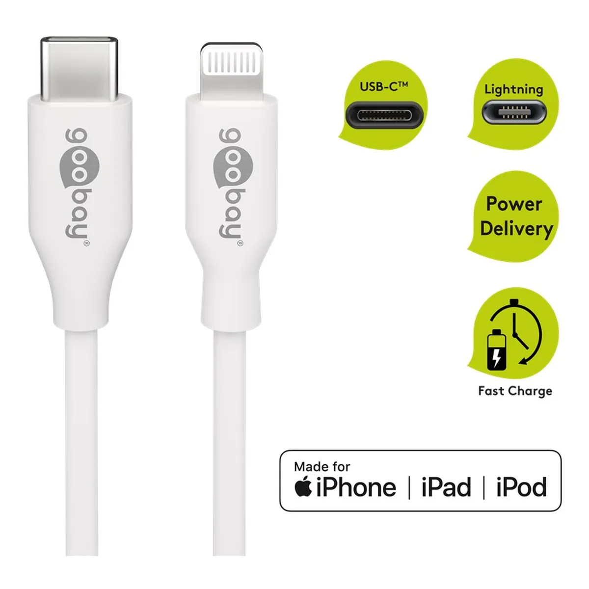 Goobay Lightning - USB-C™ Lade- und Synchronisationskabel