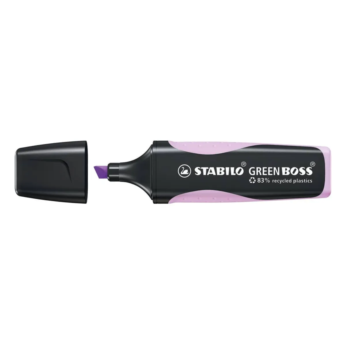 STABILO® Umweltfreundlicher Textmarker - GREEN BOSS Pastel - Einzelstift - Schimmer von Lila