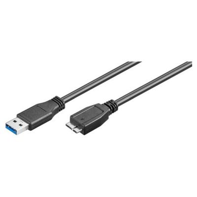 Goobay USB 3.0 SuperSpeed Kabel, Schwarz