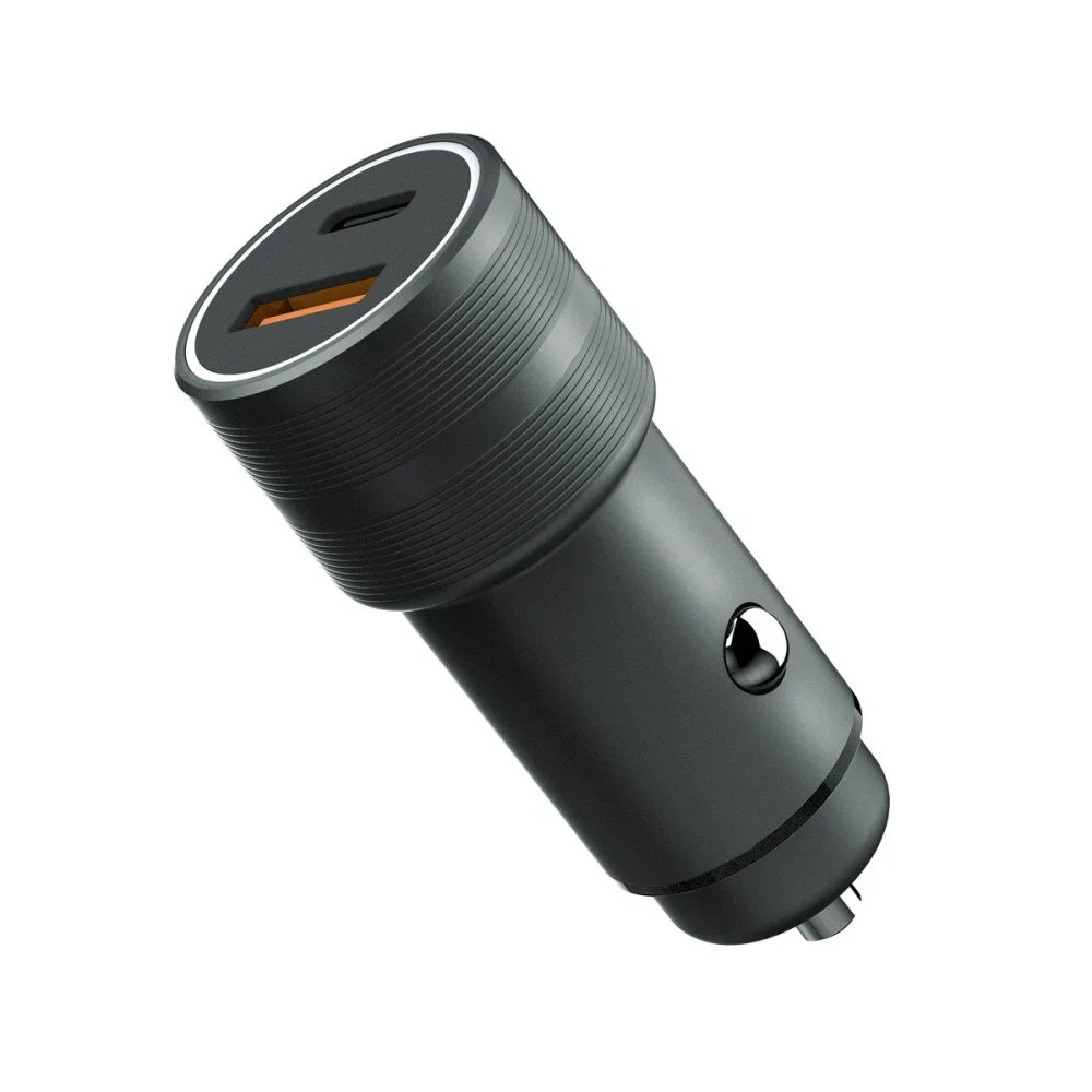 Fontastic Kfz-Ladeadapter „Luma“ Dual Port, 38Watt, grau