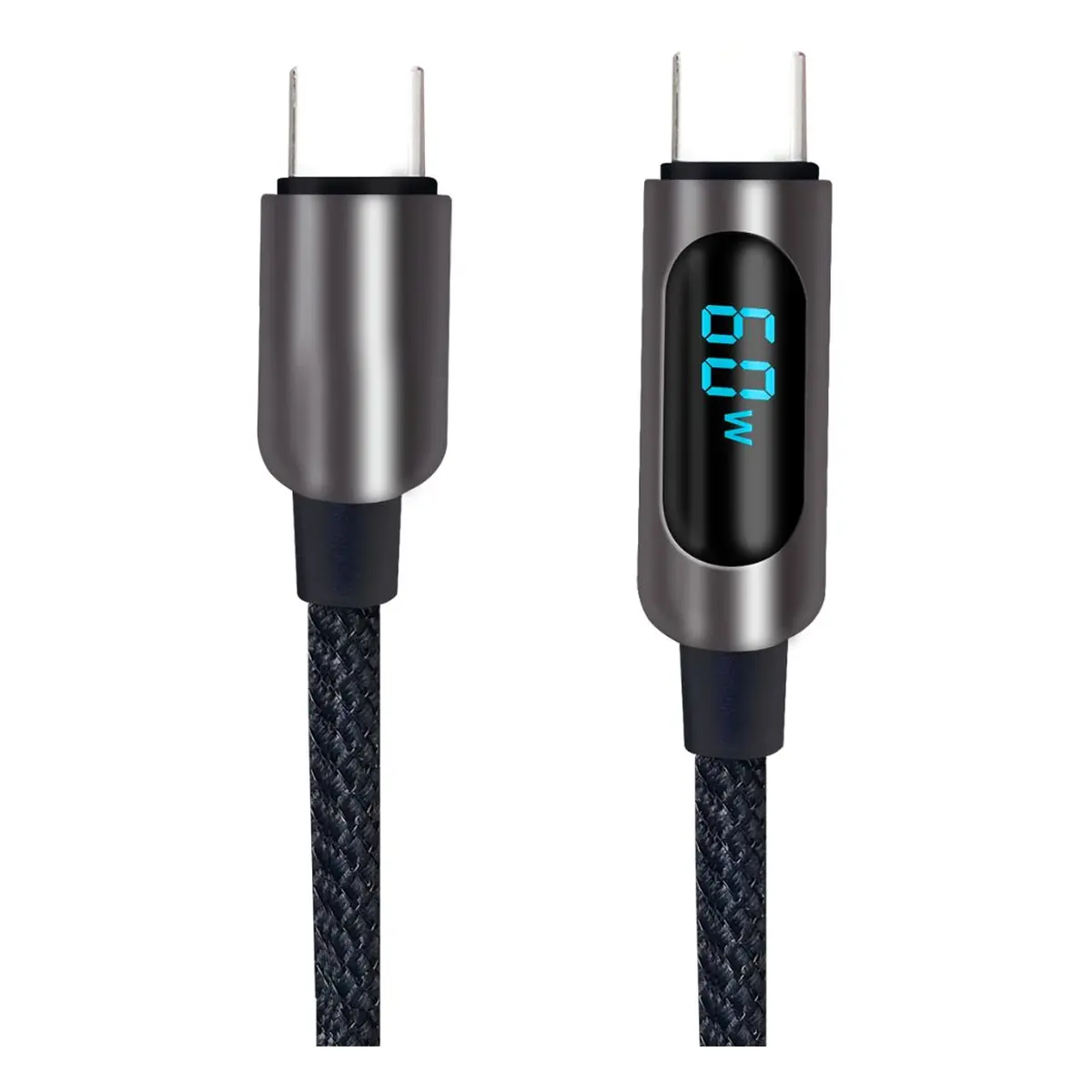 Fontastic Datenkabel mit Digitalanzeige Typ-C > Typ-C 1.2m
