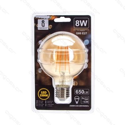 LED FILAMENT 'G85', 8W, E27