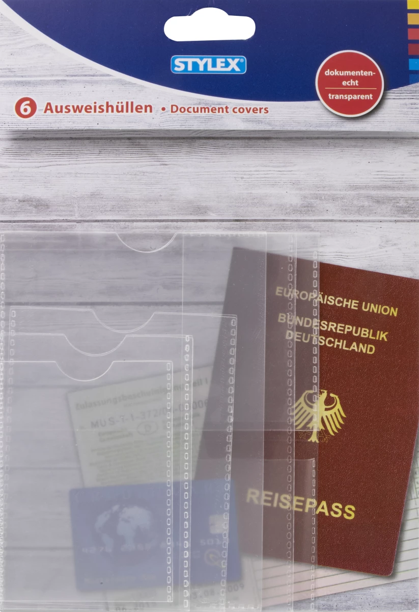 Stylex Ausweishüllen-Sortiment, 6-teilig