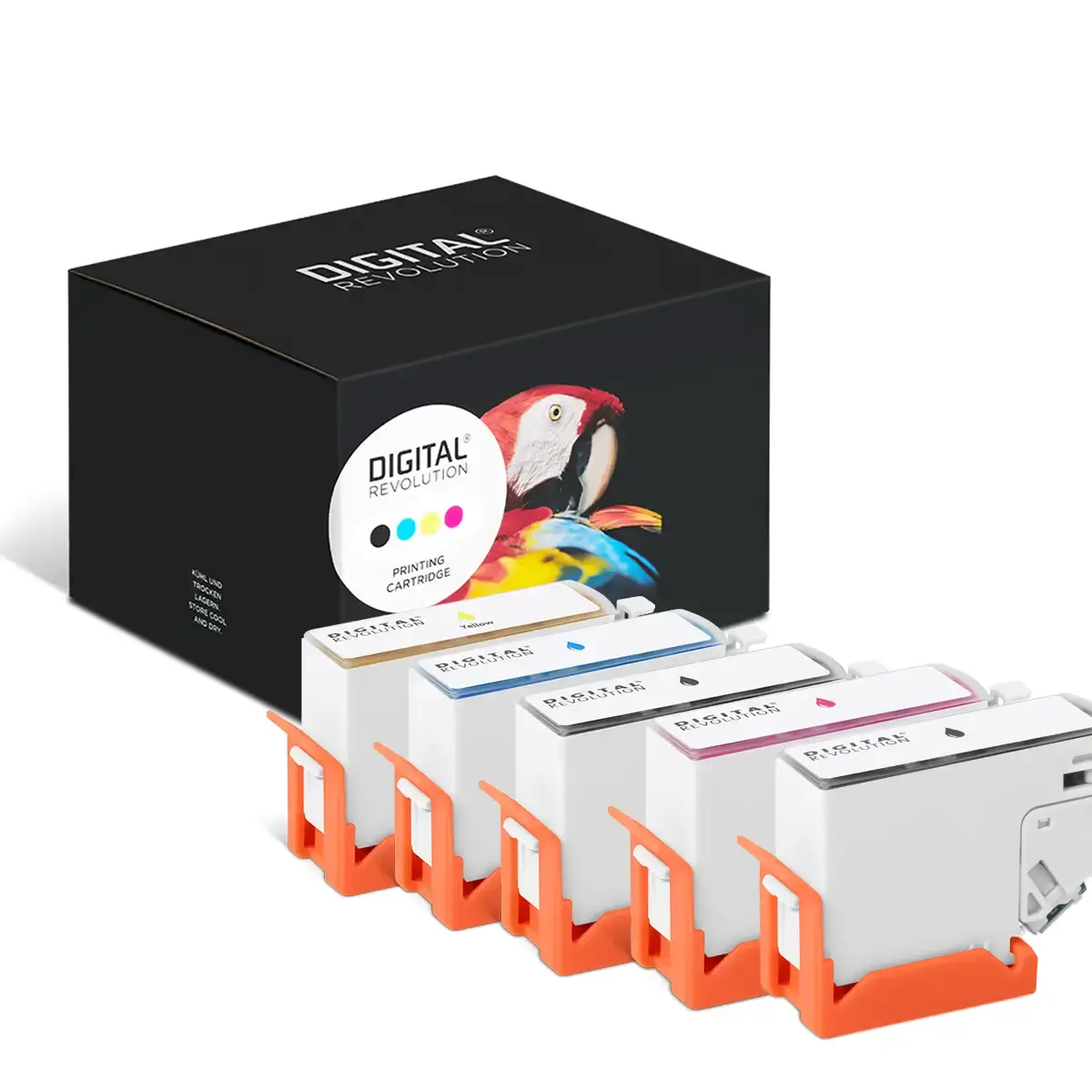 Epson 202 - alternative XL Patronen MultiPack 'schwarz foto-schwarz cyan magenta gelb' 69,6 ml | 3.300 Seiten - Digital Revolution