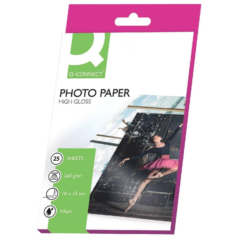 Inkjet-Photopapiere - 10x15 cm, hochglänzend, 260 g/qm, 25 Blatt