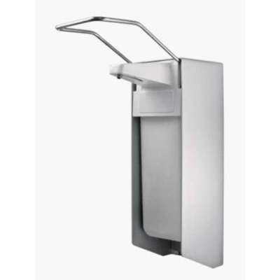 Desinfektionsmittel- & Seifen-Spender mit langem Armhebel - 500 ml, grau, Aluminium