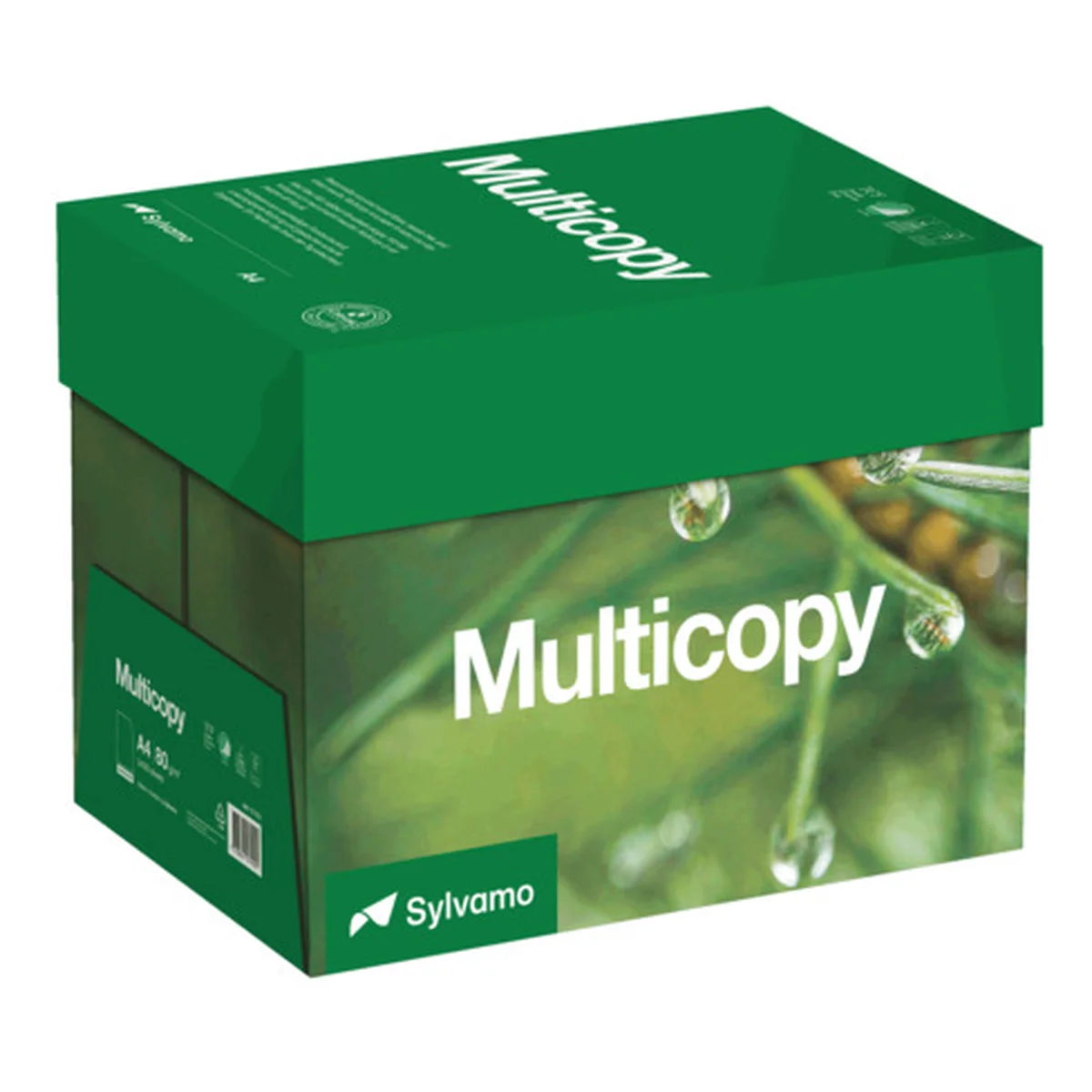 MultiCopy Multifunktionspapier, A4, 80 g/qm, hochweiß, Karton à 5x 500 Blatt