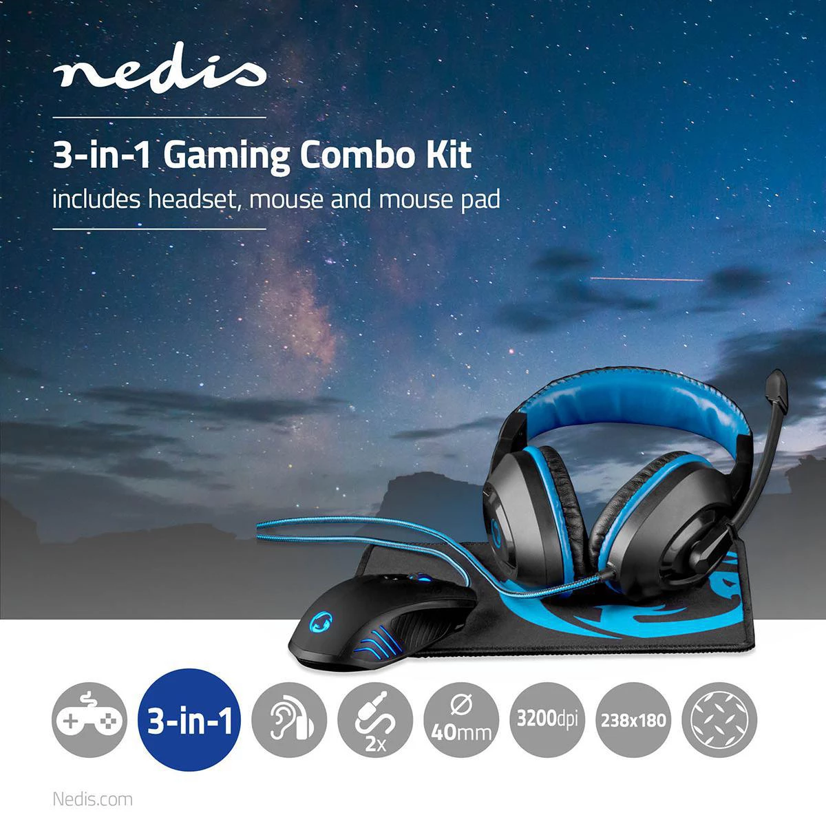 Nedis Gaming Combo Kit