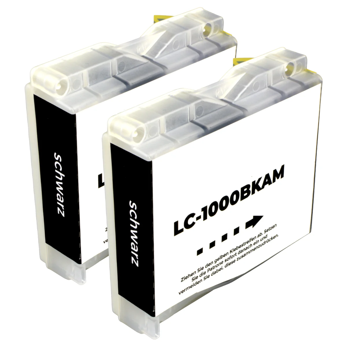 Brother LC-1000 BK, LC-970 BK - alternatives Patronen DoppelPack 'schwarz' 2x 22,6 ml | 2x 600 Seiten - Digital Revolution