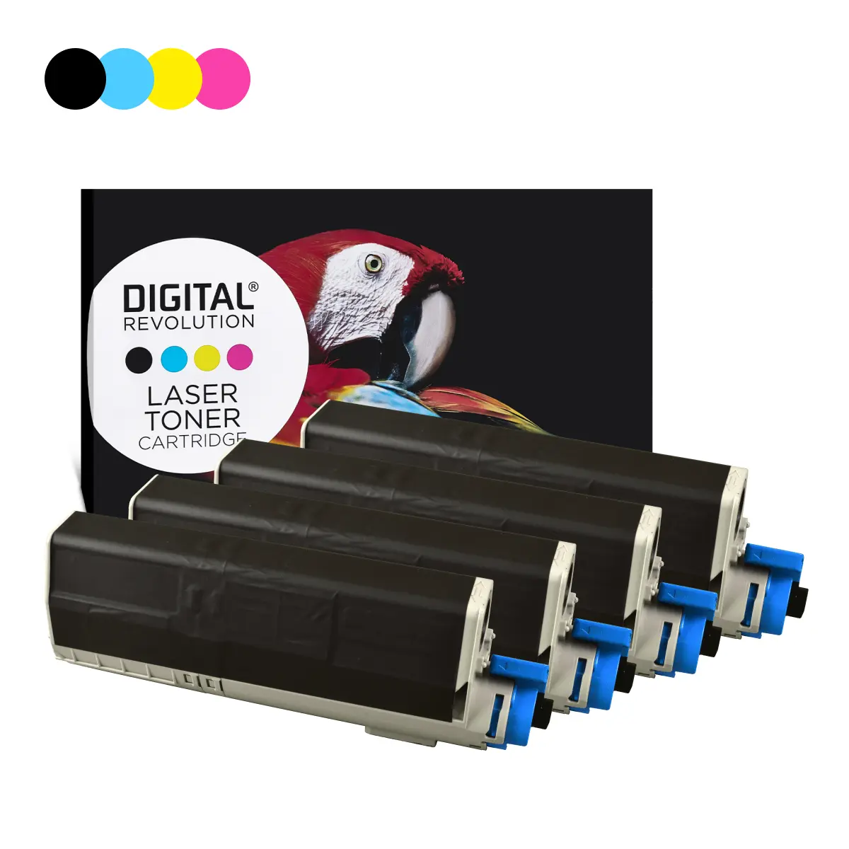 Alternativ-ECO-Toner OKI 46490401–0404 MultiPack Schwarz Cyan Magenta Gelb – Digital Revolution