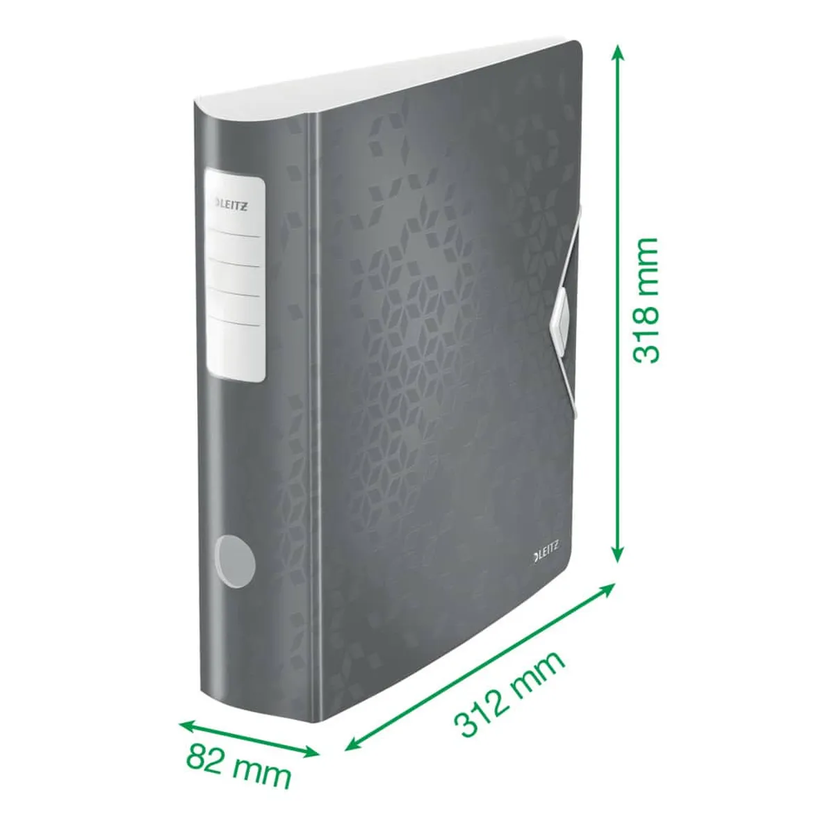 Leitz Ordner Active WOW A4 - 80 mm, gelb metallic