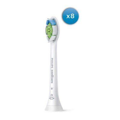 HX6068/12 Sonicare W2 Optimal White Standard-Bürstenköpfe für Schallzahnbürste 8er-Pack Weiß