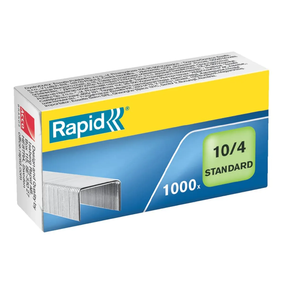 Rapid Heftklammern No. 10 - Standard, verzinkt, 1000 Stück
