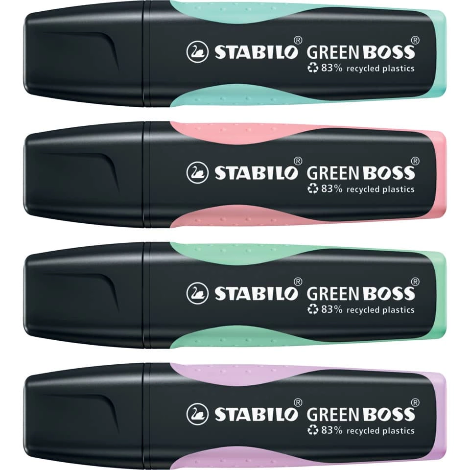 STABILO® Umweltfreundlicher Textmarker - GREEN BOSS Pastel - Einzelstift - zartes Türkis