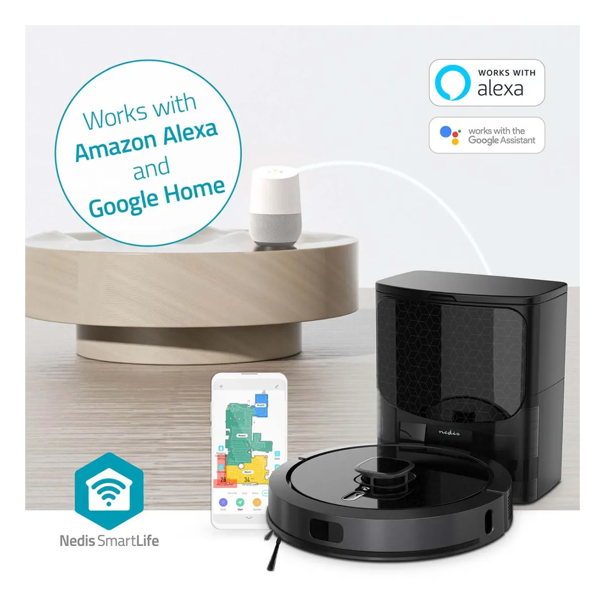 Nedis SmartLife Roboter-Staubsauger Nedis SmartLife Roboter-Staubsauger