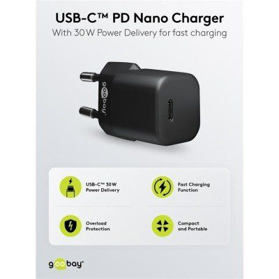 Goobay Lightning/USB-C™ PD-Ladeset (30 W)