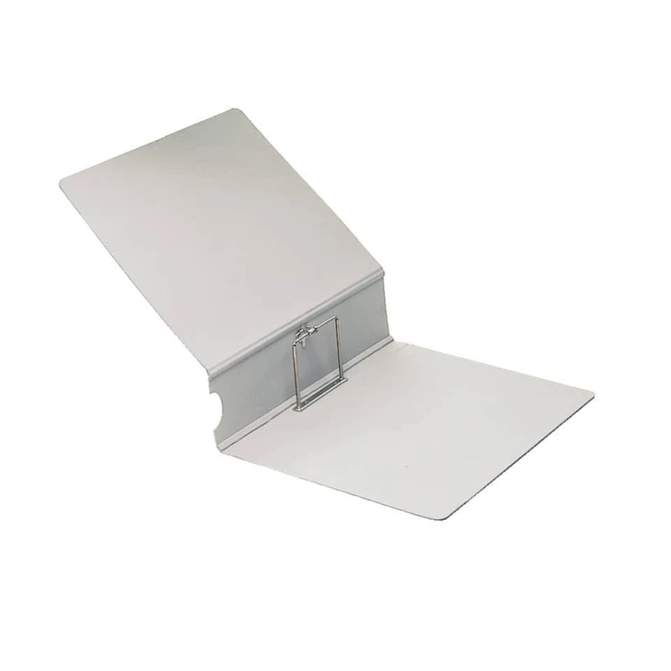 Leitz Archiv-Ordner A4, Steckmechanik, Lederpappe, grau