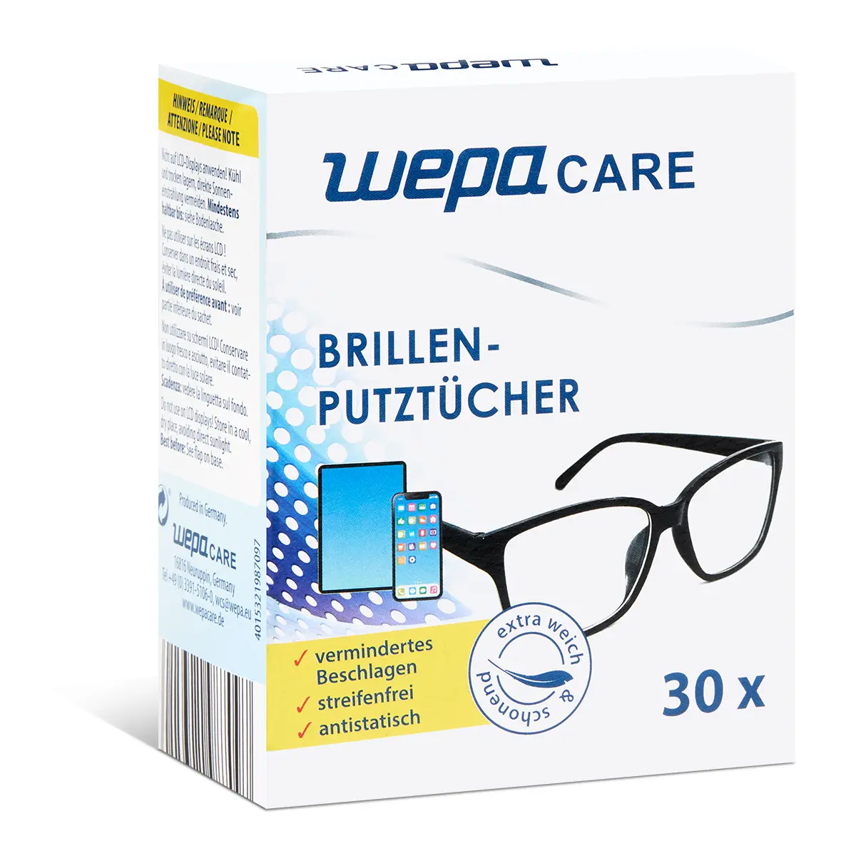 Topas Brillenputztücher, 30 Stück