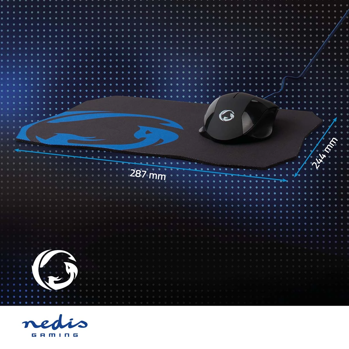 Nedis Gaming Mouse & Mouse Pad Set Nedis Gaming Mouse & Mouse Pad Set