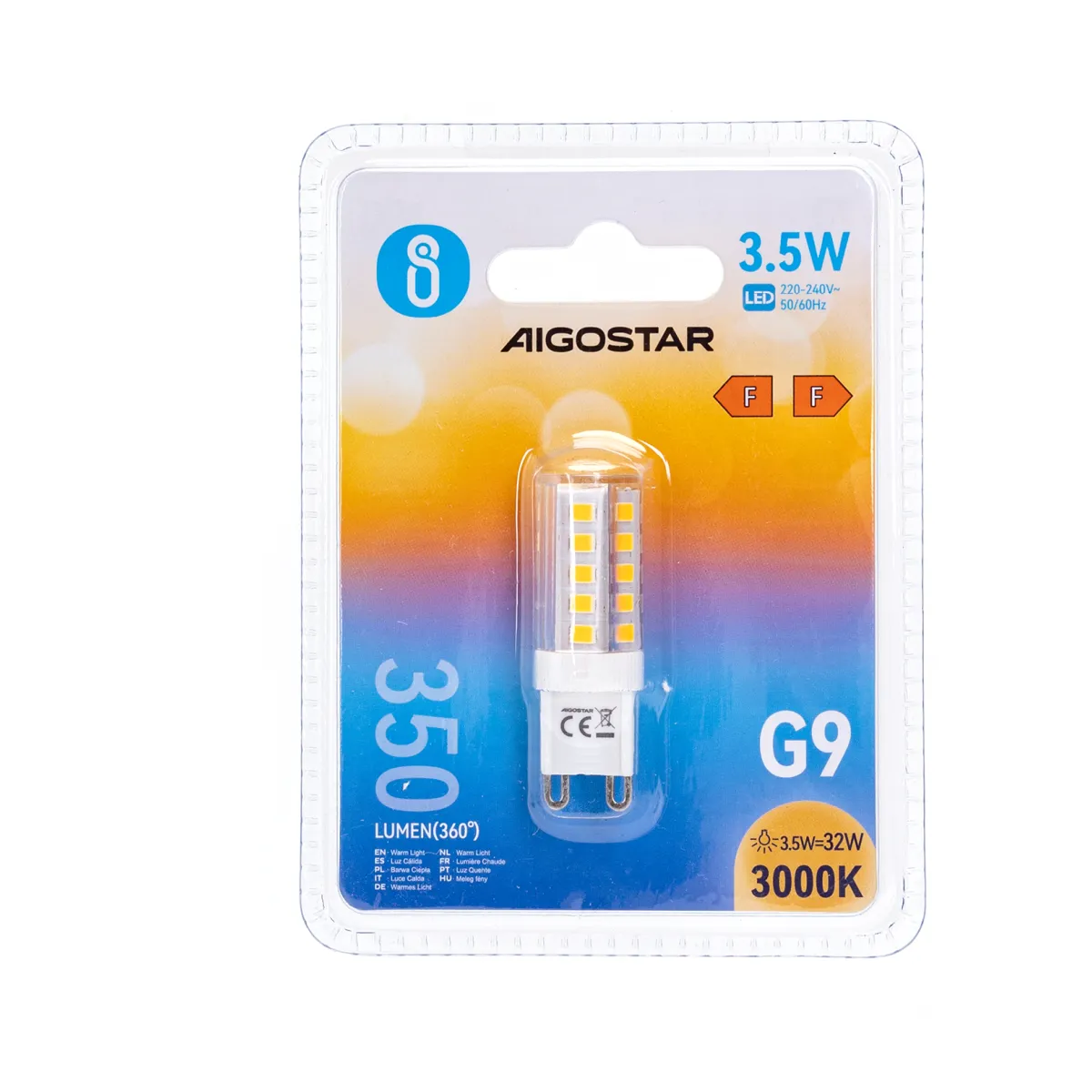 Aigostar LED 'Kompakt', 3.5W, G9 Aigostar LED 'Kompakt', 3.5W, G9