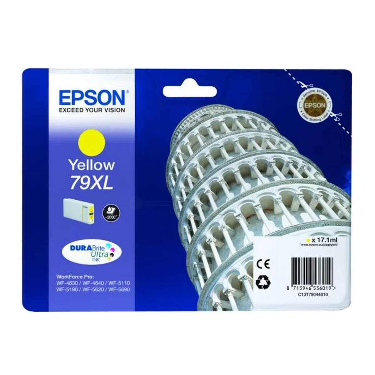 Druckerpatrone Epson 79XL gelb 17,1 ml | 2.000 Seiten (C13T79044010)