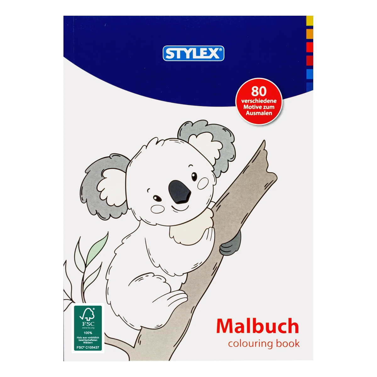 Stylex Malbuch, DIN A4, 80 Seiten